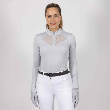 Polo en tech Imperial Riding Gaby Crystal Bleu