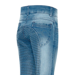 Legging d'équitation Imperial Riding Donny enfant Denim bleu clair