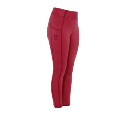 Legging fille cintré avec grip et logo Equestro