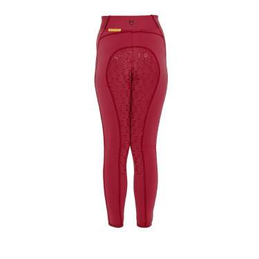 Legging fille cintré avec grip et logo Equestro Legging fille cintré avec grip et logo Equestro