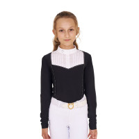 Polo de concours Fille avec Strass Equestro Rose cameo Polo de concours Fille avec Strass Equestro Rose cameo