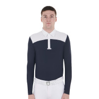Polo de concours Homme Manches Longues avec Boutons Equestro