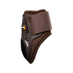Protège-boulets en néoprène avec fermeture velcro Equestro Marron