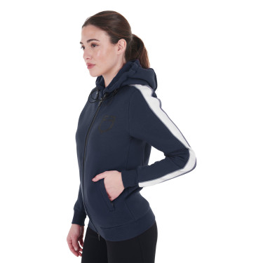 Sweat-shirt à capuche Equestro femme avec zip Sweat-shirt à capuche Equestro femme avec zip