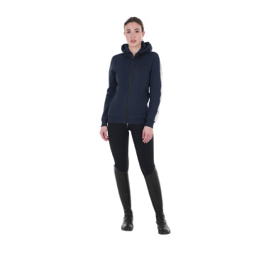 Sweat-shirt à capuche Equestro femme avec zip Sweat-shirt à capuche Equestro femme avec zip
