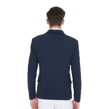 Veste de concours Homme en Tissu Stretch avec Poches Zippées Equestro Veste de concours Homme en Tissu Stretch avec Poches Zippées Equestro
