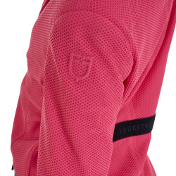 Veste de concours trois boutons fille en mesh Equestro Chèvrefeuille Rose Veste de concours trois boutons fille en mesh Equestro Chèvrefeuille Rose