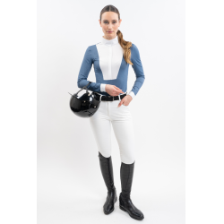 Polo de concours Harcour Coco femme Steel blue Bleu