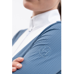 Polo de concours Harcour Coco femme Steel blue Bleu