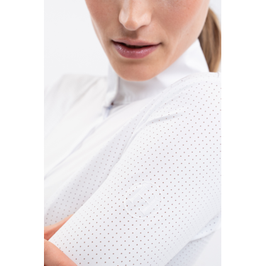 Polo de concours Harcour Coco femme Blanc Polo de concours Harcour Coco femme Blanc
