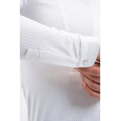 Polo de concours Harcour Coco femme Blanc Polo de concours Harcour Coco femme Blanc