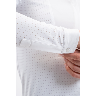 Polo de concours Harcour Coco femme Blanc Polo de concours Harcour Coco femme Blanc