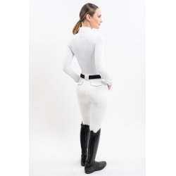 Polo de concours Harcour Coco femme Blanc Polo de concours Harcour Coco femme Blanc