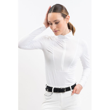 Polo de concours Harcour Coco femme Blanc Polo de concours Harcour Coco femme Blanc