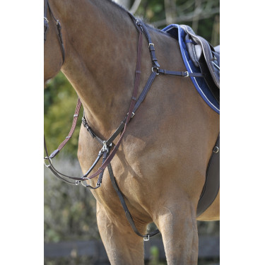 Collier de chasse Stübben SideFit avec fourche amovible et réglable Ebène / ébène Collier de chasse Stübben SideFit avec fourche amovible et réglable Ebène / ébène