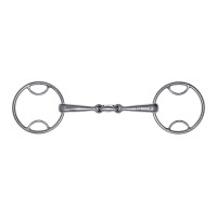 Mors 4 en 1 Stübben 2481 Easy Control effet de mors droit acier inox canon 14 mm