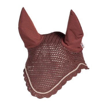Bonnet Sam avec oreilles B Vertigo chasse-mouches Chocolat Marron
