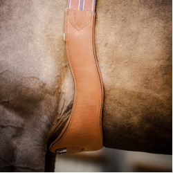 Sangle Stübben cuir Contours élastiques sur les deux côtés Tabac Marron Sangle Stübben cuir Contours élastiques sur les deux côtés Tabac Marron