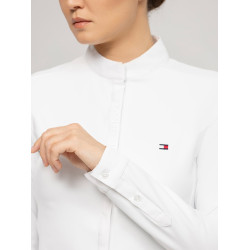 Chemise de concours Tommy Hilfiger Equestrian Charlotte manches longues femme Blanc Chemise de concours Tommy Hilfiger Equestrian Charlotte manches longues femme Blanc