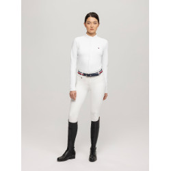 Chemise de concours Tommy Hilfiger Equestrian Charlotte manches longues femme Blanc Chemise de concours Tommy Hilfiger Equestrian Charlotte manches longues femme Blanc