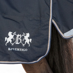 Couverture d'extérieur Georgina B Vertigo avec couvre-cou amovible 250 g Bleu marine