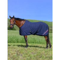 Couverture séchante Tommy Hilfiger Equestrian gaufré Bleu marine