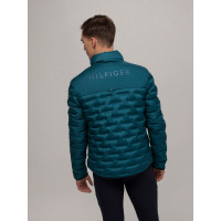 Doudoune Tommy Hilfiger Equestrian Charleston homme Turquoise Bleu