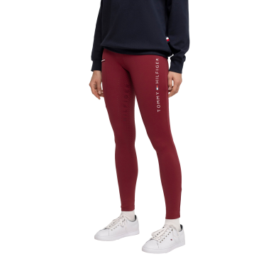 Legging Tommy Hilfiger Equestrian Elmira hiver full grip femme Rouge