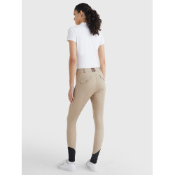 Pantalon Classic Tommy Hilfiger Equestrian femme Beige Pantalon Classic Tommy Hilfiger Equestrian femme Beige