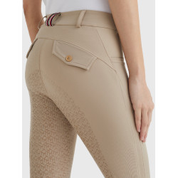 Pantalon Classic Tommy Hilfiger Equestrian femme Beige Pantalon Classic Tommy Hilfiger Equestrian femme Beige