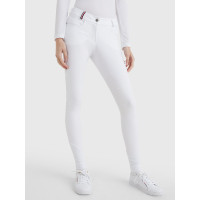 Pantalon Tommy Hilfiger Equestrian Classic femme grip genoux Blanc