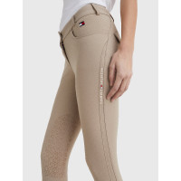 Pantalon Tommy Hilfiger Equestrian Classic femme grip genoux Beige