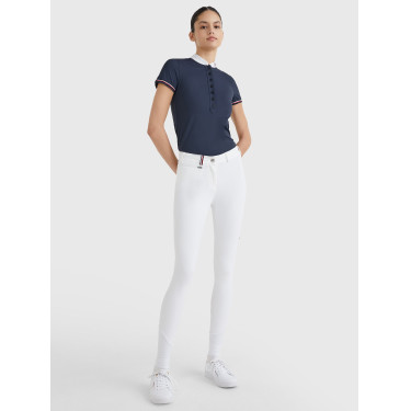 Pantalon Tommy Hilfiger Equestrian femme full grip Blanc Pantalon Tommy Hilfiger Equestrian femme full grip Blanc