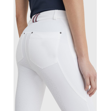Pantalon Tommy Hilfiger Equestrian femme full grip Blanc Pantalon Tommy Hilfiger Equestrian femme full grip Blanc