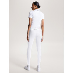 Pantalon Tommy Hilfiger Equestrian Geneva full grip femme Blanc Pantalon Tommy Hilfiger Equestrian Geneva full grip femme Blanc