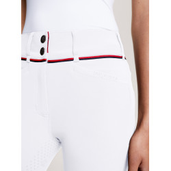 Pantalon Tommy Hilfiger Equestrian Geneva full grip femme Blanc Pantalon Tommy Hilfiger Equestrian Geneva full grip femme Blanc