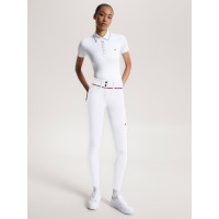 Pantalon Tommy Hilfiger Equestrian Geneva grip genoux femme Blanc