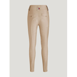 Pantalon Tommy Hilfiger Equestrian Highland Hybrid femme full grip Beige saison