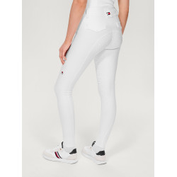 Pantalon Tommy Hilfiger Equestrian Highland Hybrid femme full grip Blanc