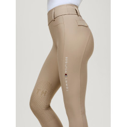 Pantalon Tommy Hilfiger Equestrian Highland Hybrid femme grip genoux Beige saison