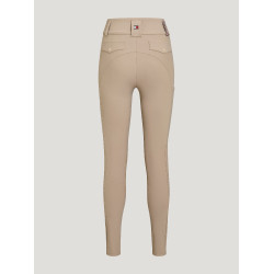 Pantalon Tommy Hilfiger Equestrian Highland Hybrid femme grip genoux Beige saison