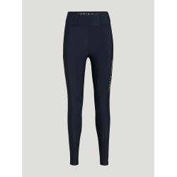 Pantalon Tommy Hilfiger Equestrian Highland Hybrid femme grip genoux Bleu marine
