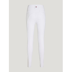 Pantalon Tommy Hilfiger Equestrian Highland Hybrid femme grip genoux Blanc