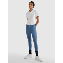 Pantalon Tommy Hilfiger Equestrian Pro femme grip genoux Blue coast Bleu