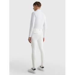 Pantalon Tommy Hilfiger Equestrian Pro homme grip genoux Blanc