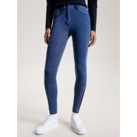 Pantalon Tommy Hilfiger Equestrian Queens Denim femme full grip