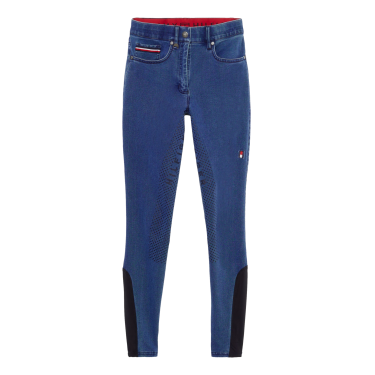 Pantalon Tommy Hilfiger Equestrian Queens Denim femme full grip Pantalon Tommy Hilfiger Equestrian Queens Denim femme full grip