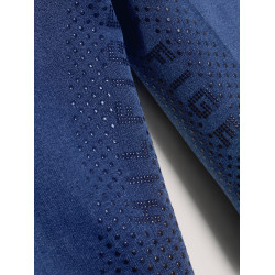 Pantalon Tommy Hilfiger Equestrian Queens Denim femme full grip Heritage Bleu