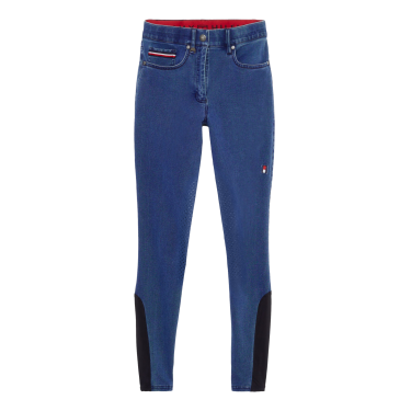 Pantalon Tommy Hilfiger Equestrian Queens Denim femme grip genoux