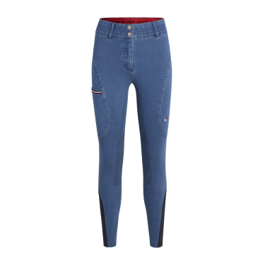 Pantalon Tommy Hilfiger Equestrian Texas Denim full grip femme